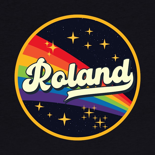 Roland // Rainbow In Space Vintage Style by LMW Art